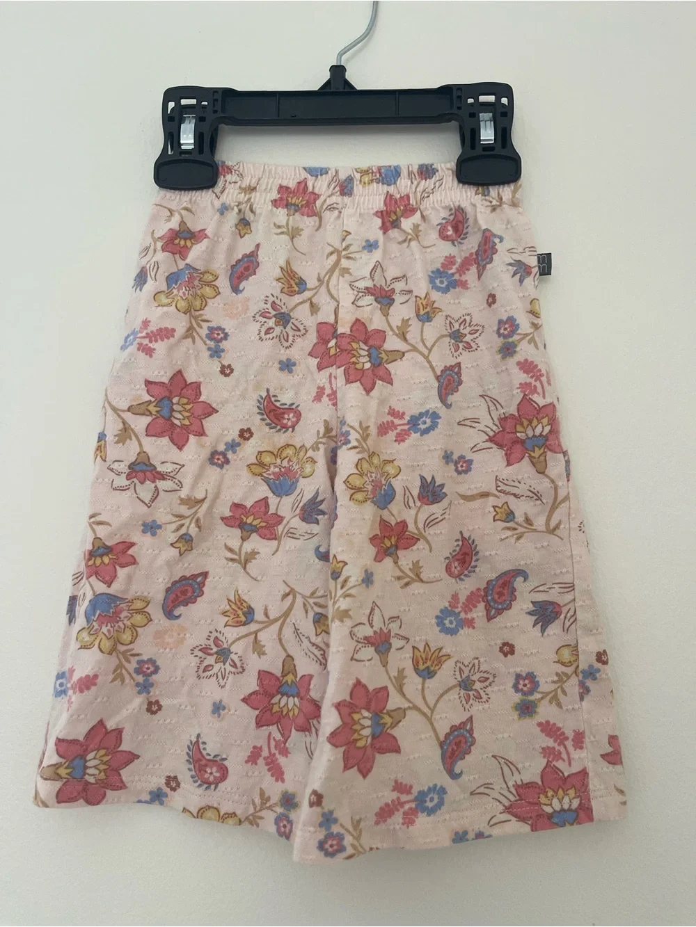 Girls Floral Two-Piece Set with Ruffle Collar - Pink Floral